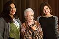 Rosita Missoni mit Tochter und Enkelin       -  Die Mitbegründerin des gleichnamigen Modehauses starb am Donnerstag im Alter von 93 Jahren, wie ein Sprecher der Marke unter Berufung auf Missonis Familie auf Anfrage der Deutschen Presse-Agentur mitteilte.