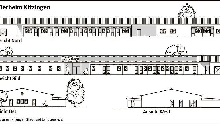 Eine erste Ansicht des neuen Kitzinger Tierheims – noch in diesem Jahr könnte der Neubau fertig werden. Eine erste Ansicht des neuen Kitzinger Tierheims – noch in diesem Jahr könnte der Neubau fertig werden.