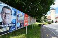 Ochsenfurt am Tag nach der Wahl. Noch sind die Plakate der Parteien nicht aus dem Stadtbild verschwunden.&nbsp;