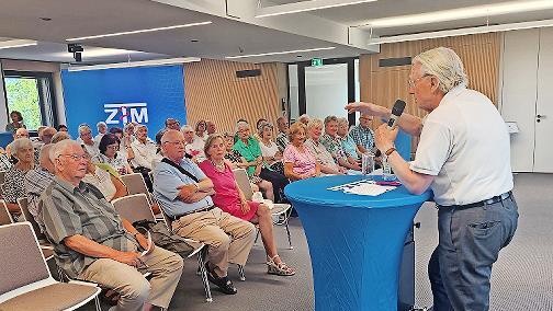 Peter Deeg sprach in den Räumen des Zentrums für Telemedizin über das alternde Herz.       -  Peter Deeg sprach in den Räumen des Zentrums für Telemedizin über das alternde Herz.