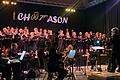 Uwe Ungerer und der Konzertchor Chorason brachten nach zweijähriger Pause ein fulminantes Konzert auf die Bühne der Turnhalle Mainstockheim.