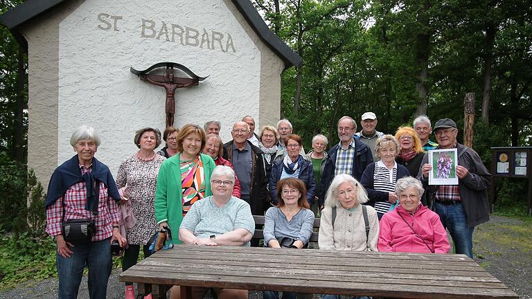 Das Käppele war dann die letzte Station, wo auch das Gruppenbild aufgenommen wurde, ganz rechts Wolfgang Köhler.