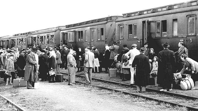 Sammelpunkt für Flüchtlinge war der Ebelsbacher Bahnhof.