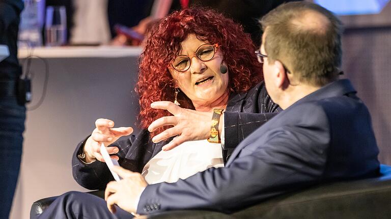 Kerstin Westphal (SPD) bei der Wahlarena dieser Redaktion im Vogel Convention Center.