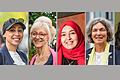 Sie berichten von ihrem Leben zwischen Erwartungen und Selbstbestimmung: Miram Ahmed, Pia Beckmann, Amani Al-Baadani, Kerstin Celina, Silia Rüttiger (von links).