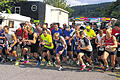 Auf die Plätze, fertig, los: 45 Teilnehmer gingen beim Quätschichfestlauf in Kreuzwertheim an den Start.