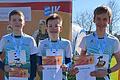 Völlig überraschend gewannen von links Lars Müller, Kilian Kemper und Simon Baunach die Bronzemedaille bei den Bayerischen Langstaffel-Meisterschaften in Marktheidenfeld.