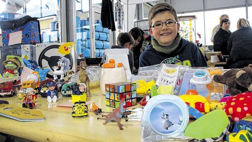 Kinderzimmer aufgeräumt: Der neunjährige Fin verkaufte überflüssiges Spielzeug.