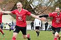 So wie hier im Spiel gegen den FC Strahlungen durften David Heuring (links), Martin Felsburg (rechts) und die SG Urspringen-Sondheim/Rhön auch am Freitagabend beim 4:2-Auswärtssieg in Bad Königshofen jubeln. Heuring traf zum 4:1.