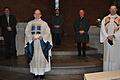 Mit großer Freude wurde Domkapitular Thomas Keßler beim Einführungsgottesdienst als Pfarrer der Pfarreiengemeinschaft St. Martin, Brend, willkommen geheißen. Von links: Rödelmaiers Bürgermeister Michael Pöhnlein, Domkapitular Thomas Keßler, Bad Neustadts Bürgermeister Michael Werner, Landrat Thomas Habermann und Dekan Andreas Krefft.