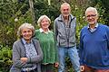 Rita Heeg, Johanna Seubert, Jürgen Steinmetz und Rainer Zöller (von links) setzen sich in der Bund Naturschutz-Ortsgruppe Waldbüttelbrunn für den Erhalt und den Ausbau der regionalen Natur ein. Nun blicken sie auf 40 Jahre Ortsgruppe zurück.