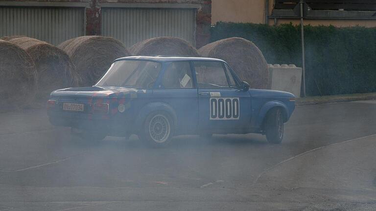 Volle Action bei der Grabfeld-Rallye.