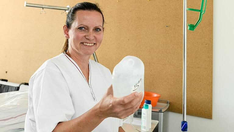 Heike Lorey ist im dritten Lehrjahr an der Berufsfachschule für Pflege an der Klinik Kitzinger Land.