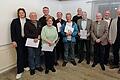 Bild von links: Bürgermeisterin Simone Seufert, Rudolf Veeh (60 Jahre), Jakob Kibowski (40 Jahre), Gerlinde Gäb (25 Jahre), Stefan Hanninger (25 Jahre) Helmut Sotta (40 Jahre), Thomas Hetz  (25 Jahre), Heinz Schlembach (40 Jahre), Stefan Valentin (1. Vorstand), Wolfgang Herrmann (25 Jahre), Thomas Barisch (25 Jahre).