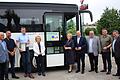 Einen Ersatz-Schulbus für die Region Mostyska finanzierte die Ukraine-Hilfe im Landkreis Haßberge. Im Bild die Übergabe des Busses in der polnischen Partnerstadt Klobuck.