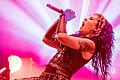 Auch eine, die es mit ihrer Band geschafft hat in die erweiterte Heavy-Metal-Spitze: Arch-Enemy-Sängerin Alissa White-Gluz.