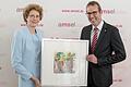 Preisträger des Medienpreises Professor Mathias Mäurer mit Laudatorin Dr. Daniela Späth-Zöllner