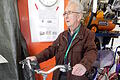 Hermann Popp hatte ein Fahrrad mit einer komfortablen einseitigen Radaufhängung konstruiert.