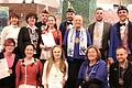 FVF-Vizepräsident Norbert Schober ehrte verdiente Aktive des VCC (vorne von links): Christina Konrad (BDK Treueabzeichen Bronze), Karolin Stricker (Gardemädchen), Anna-Lena Kessler (BDK Treueabzeichen Gold), Heike Weiss, Tobias Birk (beide FVF Verbandsorden, hinter Reihe: Katja Semineth (BDK Treueabzeichen Bronze), Conny Lyding (Clubpräsidentin), Norbert Schober (FVF), Lea Kunkel (BDK Treueabzeichen Silber), Manuel Seemann (Sitzungspräsident), Christine Kohlhepp (FVF Verbandsorden), Pfarrer Christian Nowak und  Johannes Zott  (FVF Verbandsorden).