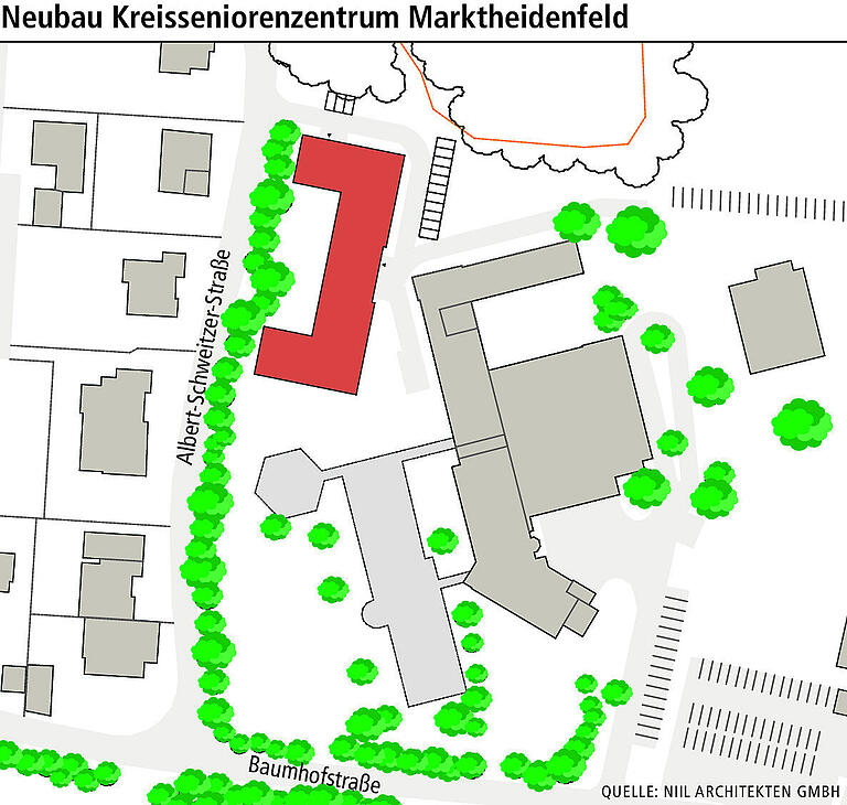 Deutlich weniger Wohnungen in neuem Entwurf für das Baumhofquartier in Marktheidenfeld Deutlich weniger Wohnungen in neuem Entwurf für das Baumhofquartier in Marktheidenfeld