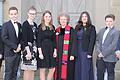 Konfirmation in Westheim       -  (cr)   In der Jacobikirche zu Westheim wurden am Sonntag sieben Jugendliche von Pfarrerin Doris Otminghaus (Haßfurt) konfirmiert. Die Aufnahme in die christliche Gemeinde bekräftigten (von links) Noel Kreyßler (Zell), Roman Gütlein (Eschenau), Michelle Baron (Knetzgau), Anna Braun (Pusselsheim), Xenia Schutegow (Unterschleichach), David Eiter (Knetzgau) und Logan Seawright (Knetzgau).