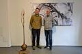 Paul Diestel und Wolfgang Dürr machen Kunstaustellung der Museumsfreunde in Deutschherrnschloss Münnerstadt.       -  Paul Diestel (l.) und Wolfgang Dürr machen Kunst, die viel mit der Natur zu tun hat.