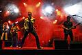 Anerkannt auch in der Heimat von &bdquo;Queen&ldquo;: die &bdquo;Queen&ldquo;-Tribute-Band &bdquo;The Queen Kings&ldquo; mit Leadsänger Mirko Bäumer.