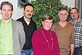Christian Beetz, Ralf Widmann, Andrea Weinig, Edgar Wegner und Christian Kempf (von links) bilden das neue Vorstandsteam des Aktionskreises Knetzgauer Unternehmer (AKU). Auf dem Bild fehlt Wilma Frey, die ebenfalls dem Vorstandschaftsteam angehört.