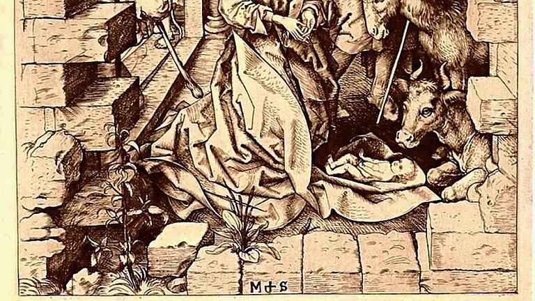 Bibelillustrationen aus sechs Jahrhunderten       -  (ret)   &bdquo;Botschaft im Bild. Bibelillustrationen aus sechs Jahrhunderten&ldquo;. Diese Ausstellung im Deutschordensmuseum Bad Mergentheim ist allemal einen Ausflug in den Ferien wert. Bis 8. Januar sind 160 Bibelillustrationen aus rund sechs Jahrhunderten &ndash; von der deutschen Renaissance des 15. Jahrhunderts bis hin zum Surrealismus des 20. Jahrhunderts &ndash; ausgestellt. Sie stammen aus dem Fundus eines süddeutschen Privatsammlers. Die frühesten Werke sind die detailgenau restaurierten Kupferstiche Martin Schongauers (ca. 1450-1492), der in seinen Arbeiten mit einem Bein immer noch im Mittelalter und der Gotik steht. Unser Bild zeigt als Beispiel die Geburt Jesu. Die Spannbreite reicht bis hin zu den großen Surrealisten des 20. Jahrhunderts wie Marc Chagall (1887-1985), zu Holzschnitten von Gustave Doré (1832-1883) und des deutschen Expressionisten Otto Dix (1891-1969). Einen weiteren Höhepunkt bilden die farbigen Radierungen von Salvador Dalí (1904-1989) zu Altem und Neuem Testament. Hier wird die gesamte Spiritualität eines der genialsten Künstler des 20. Jahrhunderts deutlich. Die Ausstellung zeigt unterschiedliche Stile und den unterschiedlichen kulturellen und historischen Hintergrund der Künstler.