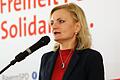Marietta Eder, Vorsitzende der SPD Schweinfurt-Stadt, geißelte beim politischen Aschermittwoch der SPD aus Stadt und Landkreis Schweinfurt im Naturfreundehaus Schweinfurt die Skandale in der städtischen Verwaltung.