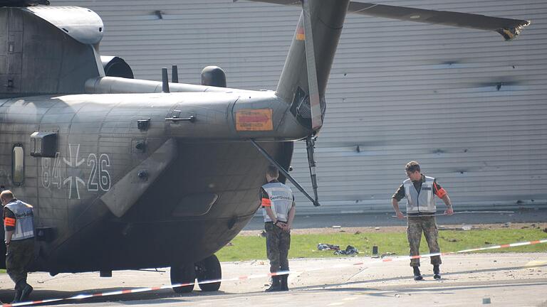 Zu einem tödlichen Unfall mit einem Bundeswehrhubschrauber kam es im April 2018 auf dem Haßfurter Flugplatz. Zu einem tödlichen Unfall mit einem Bundeswehrhubschrauber kam es im April 2018 auf dem Haßfurter Flugplatz.