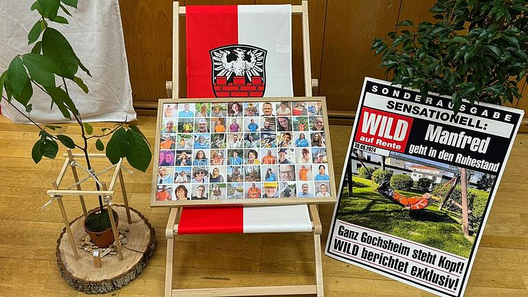 Originelle Abschiedsgeschenke überreichte der Bürgermeister: einen Liegestuhl, eine Collage mit allen Gemeindemitarbeiterinnen und -mitarbeitern, einen Abschiedsbaum, der vor dem Bauhof gepflanzt wird und eine Presse-Sonderpublikation. Originelle Abschiedsgeschenke überreichte der Bürgermeister: einen Liegestuhl, eine Collage mit allen Gemeindemitarbeiterinnen und -mitarbeitern, einen Abschiedsbaum, der vor dem Bauhof gepflanzt wird und eine Presse-Sonderpublikation.
