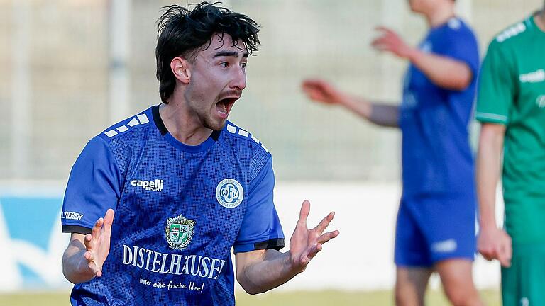 Zum Schreien: Samuel Röthlein und der Würzburger FV 04 warten in der Fußball-Bayernliga Nord seit zwölf Spielen auf einen Sieg. An diesem Sonntag treten die Nullvierer beim FC Ingolstadt II an.