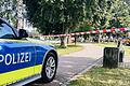 Ein 75-jähriger Mann aus Eltmann ist am Mittwochnachmittag tot aus dem Main geborgen worden. Die Polizei sperrte das Ufer weiträumig ab.