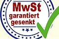 Mit einem eigens entworfenen Siegel werben die Auber Betriebe für ihre Rabattaktion.