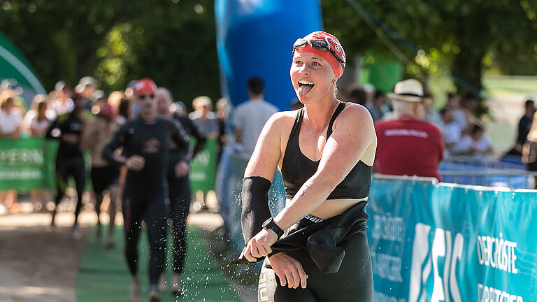 Rund 400 Teilnehmer beim 1. MainCity Triathlon nach 22 Jahren am Sonntag 15.05.22 am wunderschönen Baggersee in Schweinfurt.
