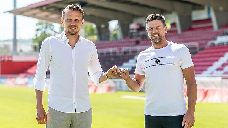 Sie planen den sportlichwen Neubeginn bei Zweitliga-Absteiger Würzburger Kickers: Sportvorstand Sebastian Schuppan (links) und Neu-Trainer Torsten Ziegner. Sie planen den sportlichwen Neubeginn bei Zweitliga-Absteiger Würzburger Kickers: Sportvorstand Sebastian Schuppan (links) und Neu-Trainer Torsten Ziegner.