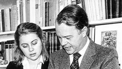 Ernst Albrecht 1982 mit seiner Tochter Ursula, der heutigen Verteidigungsministerin.