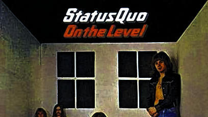 Status-Quo-Urbesetzung: Francis Rossi (vorne) auf dem 1975er Album &bdquo;On the Level&ldquo;.