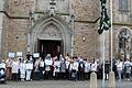 Gut 80 Teilnehmer demonstrierten am Samstag in Gerolzhofen für Veränderungen in der katholischen Kirche.