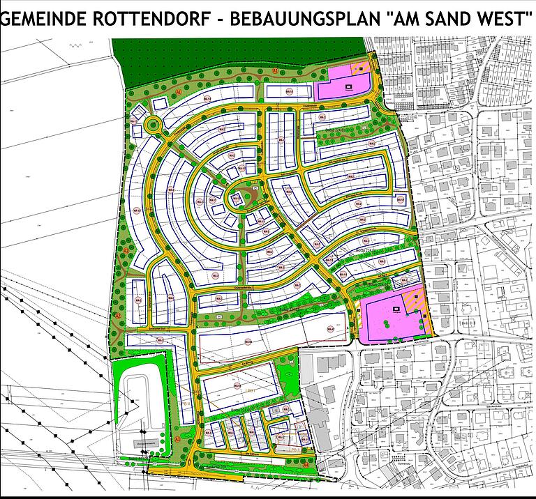 Der aktuelle Bebauungsplan Der aktuelle Bebauungsplan