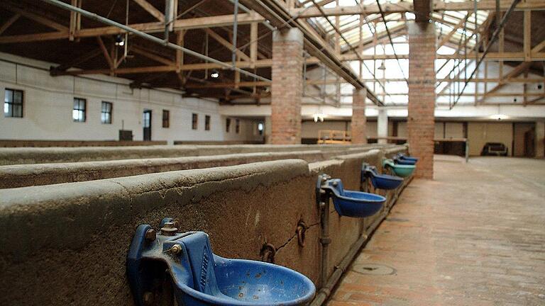 Frankenhalle - Die alten Stallungen hinter der Halle. Frankenhalle - Die alten Stallungen hinter der Halle.