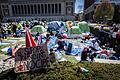 Zeltlager.jpeg       -  An der Columbia University in New York haben propalästinensische Demonstranten ein Zeltlager errichtet. Später wurde es von der Polizei geräumt.