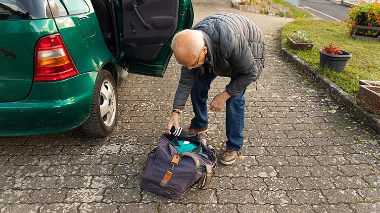 Ein letztes Mal hat Alfred Mennel seine Sporttasche gepackt. Ein letztes Mal hat Alfred Mennel seine Sporttasche gepackt. 