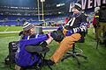 Baltimore Ravens - Pittsburgh Steelers       -  Leidet auch, wenn seine Ravens gewinnen: Football-Fan Nic Cullison.