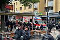 Polizei im Einsatz.jpeg       -  Die Polizei hat einen Bereich nahe der Reeperbahn abgesperrt. Es soll dort zu einem Zwischenfall gekommen sein.