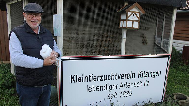 Uwe G. Hartmann freut sich auf die große Schau am 9. und 10. November im Dekanatszentrum. Dann werden auch dutzende Fränkische Trommeltauben zu sehen sein.
