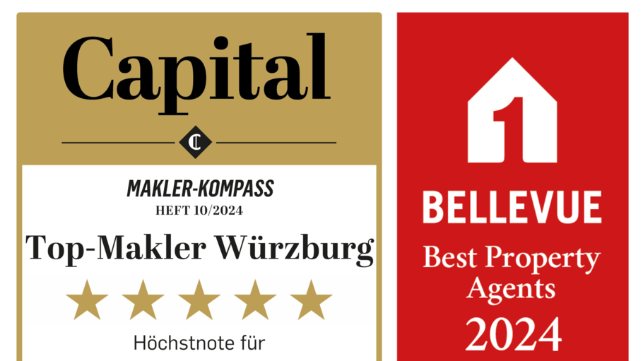 Vom Wirtschaftsmagazin Capital bekam Weiss Immobilien in diesem Jahr die Höchstnote als Top-Makler und vom Immobilienmagazin Bellevue die Auszeichnung 'Best Property Agents' verliehen.