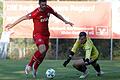 Sein bisheriger Karrierehöhepunkt: Nico Purtscher stand beim Toto-Pokal gegen die Würzburger Kickers für den TSV Aubstadt zwischen den Pfosten. Luca Pfeiffer (links) bezwang den damals 18-Jährigen drei Mal.