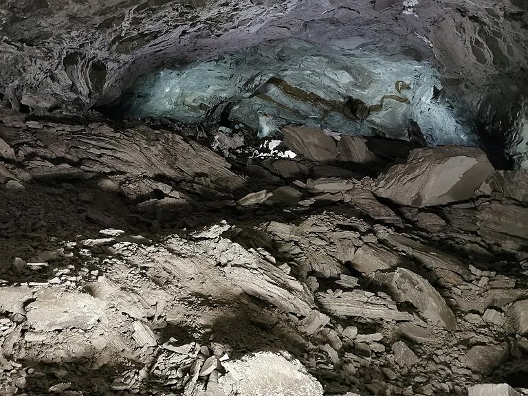 So wie hier in der Barbarossahöhle bei Bad Frankenhausen sieht das Material aus, das die Firma Knauf in der Altertheimer Mulde abbauen möchte. In Kist fürchtet man zusätzlichen Lkw-Verkehr durch die Gemeinde.